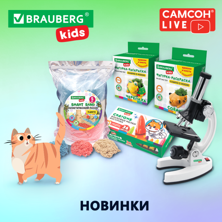 САМСОН LIVE: товары для творчества и развития BRAUBERG KIDS САМСОН LIVE: товары для творчества и развития BRAUBERG KIDS