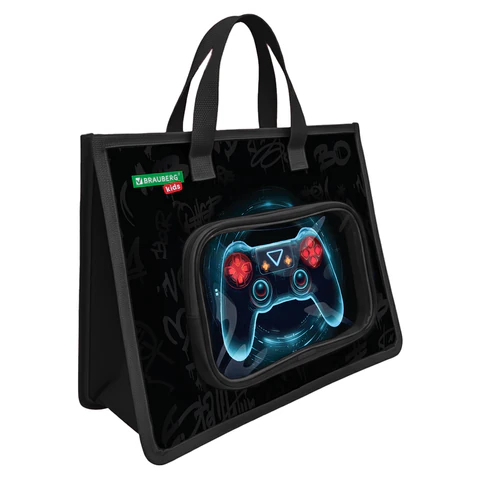 Папка на молнии с ручками BRAUBERG KIDS ″Bright gamepad″ Папка на молнии с ручками BRAUBERG KIDS ″Bright gamepad″