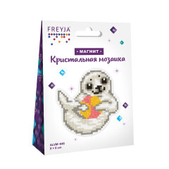 Кристальная мозаика (набор для изготовления магнита) «Тюлень» от ТМ Фрея Кристальная мозаика (набор для изготовления магнита) «Тюлень» от ТМ Фрея