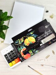 Краски акриловые Феникс+, 12 цветов Краски акриловые Феникс+, 12 цветов