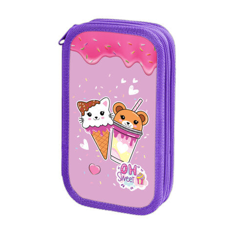 Пенал ЮНЛАНДИЯ с эффектом soft-touch ″Candy friends″ Пенал ЮНЛАНДИЯ с эффектом soft-touch ″Candy friends″