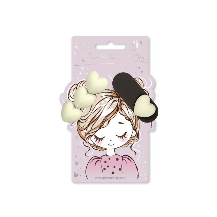 Набор заколок для волос «клик-клак», «зажим» Феникс+, 2 шт., 6,4; 6,7 см, бежевый, коричневый, подложка из мелованного картона + ПЭТ-пакет с европодвесом Набор заколок для волос «клик-клак», «зажим» Феникс+, 2 шт., 6,4; 6,7 см, бежевый, коричневый, подложка из мелованного картона + ПЭТ-пакет с европодвесом