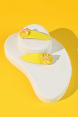 Набор заколок для волос «клик-клак» Феникс+, 2 шт., 5,5 см, жёлтый, подложка из мелованного картона + ПЭТ-пакет с европодвесом Набор заколок для волос «клик-клак» Феникс+, 2 шт., 5,5 см, жёлтый, подложка из мелованного картона + ПЭТ-пакет с европодвесом