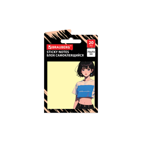 Блок самоклеящийся (стикеры) BRAUBERG ANIME Блок самоклеящийся (стикеры) BRAUBERG ANIME