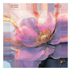 Алмазная мозаика с частичной выкладкой (набор для творчества), РОЗОВЫЙ МАК, 30*30 см, форма страз: круглая, 12 цветов страз, картонная коробка Алмазная мозаика с частичной выкладкой (набор для творчества), РОЗОВЫЙ МАК, 30*30 см, форма страз: круглая, 12 цветов страз, картонная коробка