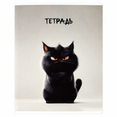 Тетрадь, А5+, 48 л, вн.блок - клетка, выборочный ТВИН лак, мягкий переплёт (2 скобы)