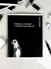 Тетрадь предметная арт. 69832/ ЛИТЕРАТУРА /48 л., А5+, вн.блок - линия, выборочный ТВИН УФ-лак, Тетрадь предметная арт. 69832/ ЛИТЕРАТУРА /48 л., А5+, вн.блок - линия, выборочный ТВИН УФ-лак,