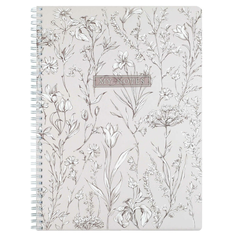 Тетрадь, 96 л. клетка, арт. 72638/ ЦВЕТОЧНЫЙ ПАТТЕРН/ А4 гребень по длинной стороне, мелованный картон 270 г/м², полноцветная печать, матовая ламинация Тетрадь, 96 л. клетка, арт. 72638/ ЦВЕТОЧНЫЙ ПАТТЕРН/ А4 гребень по длинной стороне, мелованный картон 270 г/м², полноцветная печать, матовая ламинация