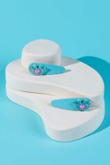 Набор заколок для волос «клик-клак» Феникс+, 2 шт., 5,5 см, голубой, подложка из мелованного картона + ПЭТ-пакет с европодвесом Набор заколок для волос «клик-клак» Феникс+, 2 шт., 5,5 см, голубой, подложка из мелованного картона + ПЭТ-пакет с европодвесом