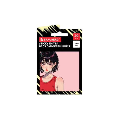 Блок самоклеящийся (стикеры) BRAUBERG ANIME Блок самоклеящийся (стикеры) BRAUBERG ANIME
