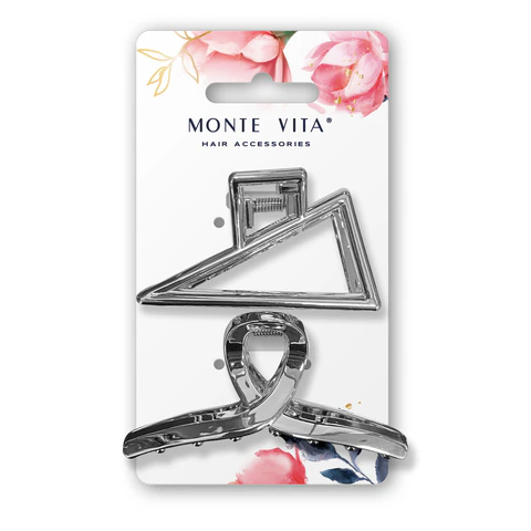 Крабы для волос MONTE VITA, набор 2 штуки