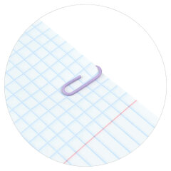 Скрепки канцелярские, размер 28 мм, 100 шт. в наборе, ПВХ-оплётка, цвет сиреневый Скрепки канцелярские, размер 28 мм, 100 шт. в наборе, ПВХ-оплётка, цвет сиреневый