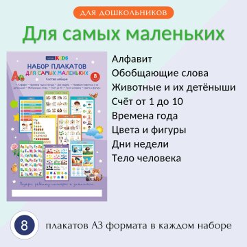 Наборы плакатов от Hatber Kids: яркие шаги к знаниям! Наборы плакатов от Hatber Kids: яркие шаги к знаниям!