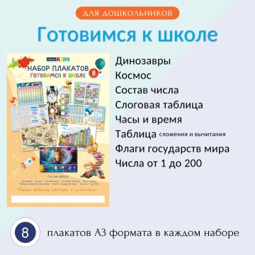 Наборы плакатов от Hatber Kids: яркие шаги к знаниям! Наборы плакатов от Hatber Kids: яркие шаги к знаниям!