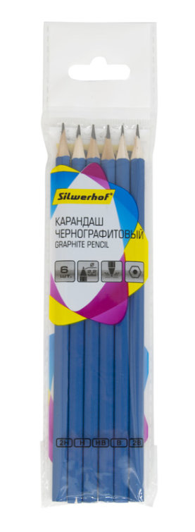 Чернографитные карандаши Silwerhof в новом дизайне Чернографитные карандаши Silwerhof в новом дизайне