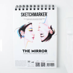 Скетчбук с двусторонней бумагой SKETCHMARKER THE MIRROR (A5) Скетчбук с двусторонней бумагой SKETCHMARKER THE MIRROR (A5)