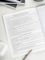 Тетрадь предметная арт. 69831/ ДЛЯ СОЧИНЕНИЙ /48 л., А5+, вн.блок - линия, выборочный ТВИН УФ-лак,
