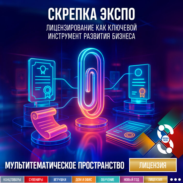 Лицензия в фокусе Скрепка Экспо 2026: ключевые возможности для лицензионного рынка Лицензия в фокусе Скрепка Экспо 2026: ключевые возможности для лицензионного рынка