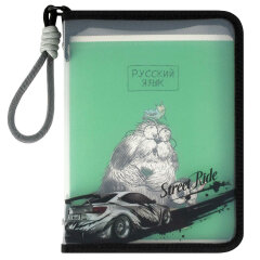 Папка для школьных тетрадей пластиковая Феникс+, формат А5, 500 мкм, чёрный Папка для школьных тетрадей пластиковая Феникс+, формат А5, 500 мкм, чёрный