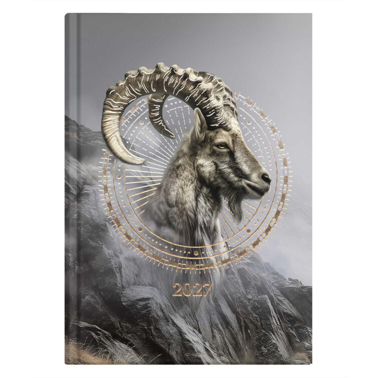 Ежедневник датированный 2027. СИМВОЛ ГОДА. Формат А5. Количество листов: 160. Тип обложки - твёрдый переплёт 7БЦ.