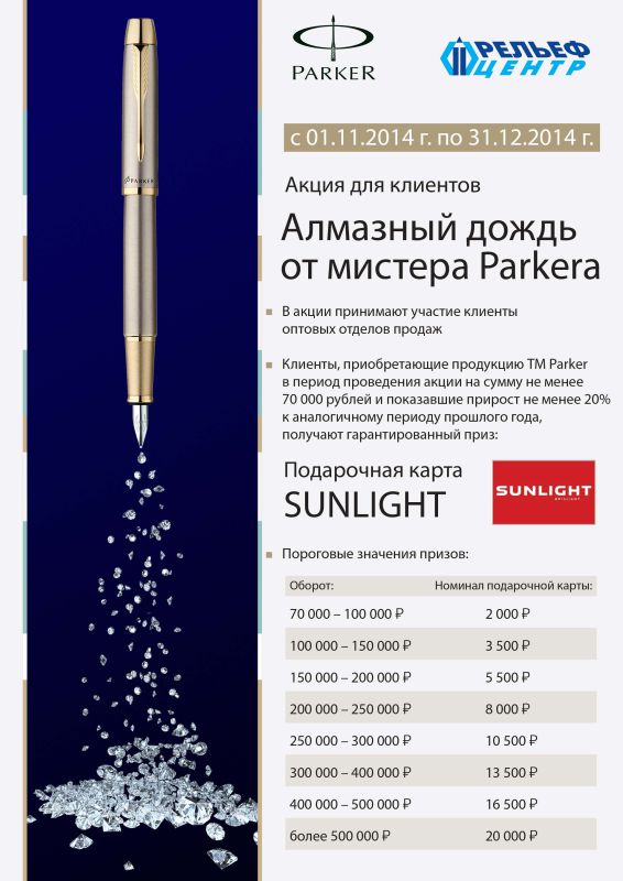 Алмазный дождь от мистера PARKERA Алмазный дождь от мистера PARKERA