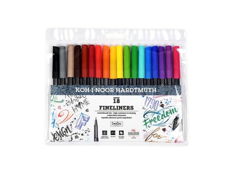 Линеры FINELINERS 7021, 0,3мм 30 цветов по штучно и в наборах Линеры FINELINERS 7021, 0,3мм 30 цветов по штучно и в наборах