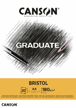 Эконом-линейка GRADUATE BRISTOL. Гладкая белая склейка Эконом-линейка GRADUATE BRISTOL. Гладкая белая склейка