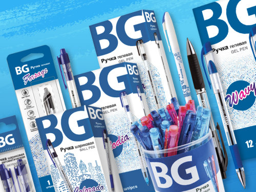 Шариковые и гелевые ручки от компании ″BG″: для каллиграфического почерка!