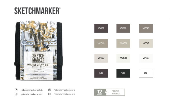 ����� �������� SKETCHMARKER ′Warm Grey′