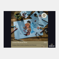 Тонированная бумага Rembrandt Toned Mystical Blue для смешанных техник Тонированная бумага Rembrandt Toned Mystical Blue для смешанных техник