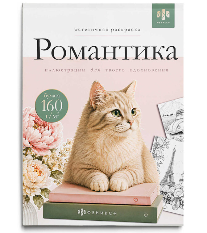 Книжка-раскраска. Серия ″Эстетичная раскраска″ РОМАНТИКА