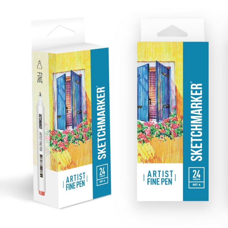Набор линеров SKETCHMARKER Artist Fine Pen 24 Basic Set A Набор линеров SKETCHMARKER Artist Fine Pen 24 Basic Set A