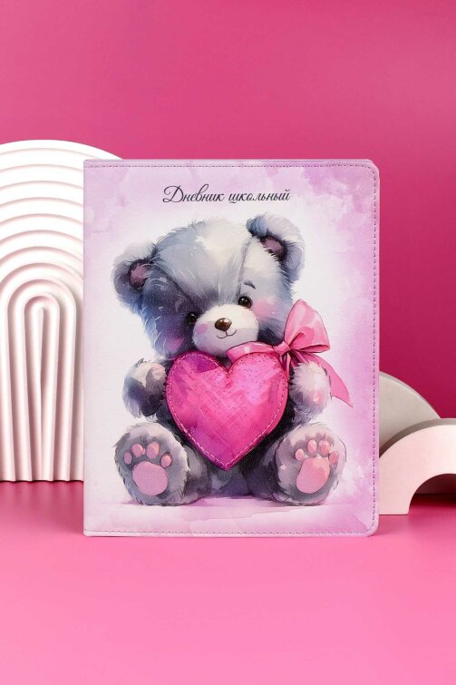 Дневник школьный, формат А5+, 48л., твёрдый переплёт с поролоном, искусственная кожа ″Наппа″, аппликация из ПВХ, печать полноцветная, Дневник школьный, формат А5+, 48л., твёрдый переплёт с поролоном, искусственная кожа ″Наппа″, аппликация из ПВХ, печать полноцветная,