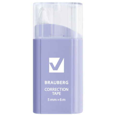 Корректирующая лента BRAUBERG COMPACT PASTEL Корректирующая лента BRAUBERG COMPACT PASTEL