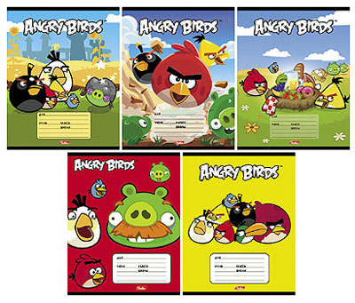 &laquo;Сердитый&raquo; Hatber: тетради для поклонников игры Angry Birds