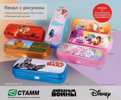 Новинка! Пеналы с рисунками Disney и Звездные войны Новинка! Пеналы с рисунками Disney и Звездные войны