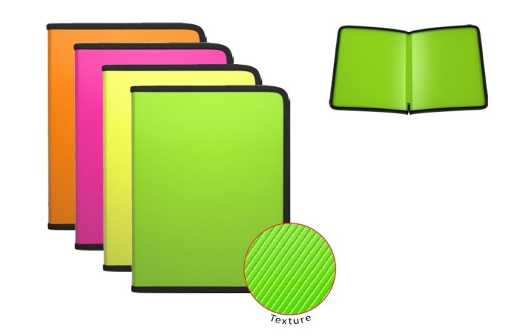 Папка на молнии GLANCE NEON Папка на молнии GLANCE NEON