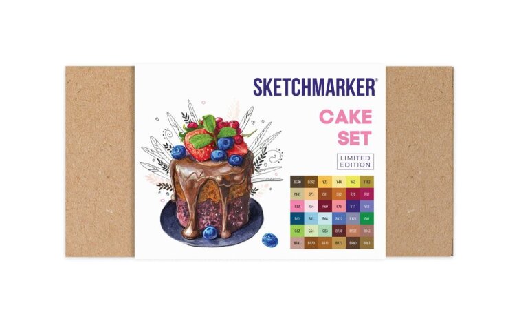 Набор маркеров SKETCHMARKER CAKE SET лимитированный (36 цветов) Набор маркеров SKETCHMARKER CAKE SET лимитированный (36 цветов)