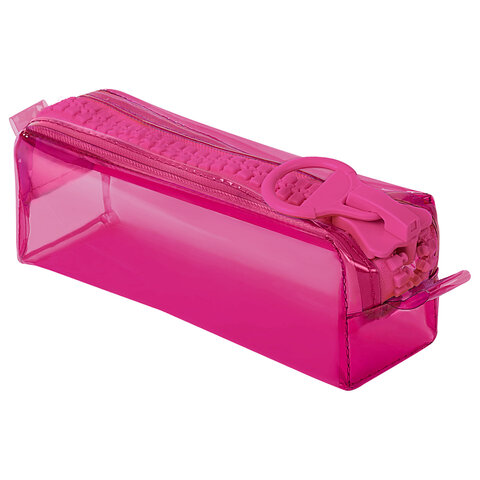 Пенал BRAUBERG с объемной ″тракторной″ молнией, ″Ultra pink″ Пенал BRAUBERG с объемной ″тракторной″ молнией, ″Ultra pink″