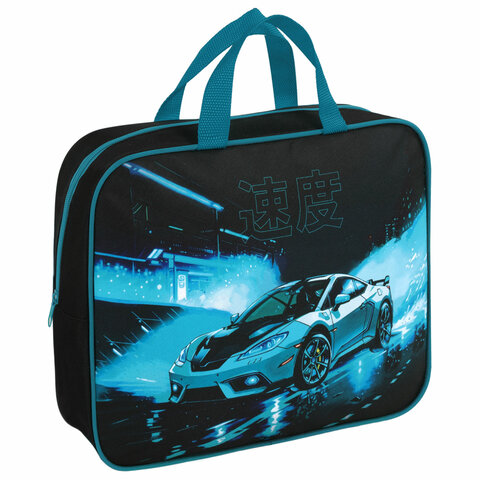 Папка на молнии с ручками BRAUBERG ″Night race″ Папка на молнии с ручками BRAUBERG ″Night race″