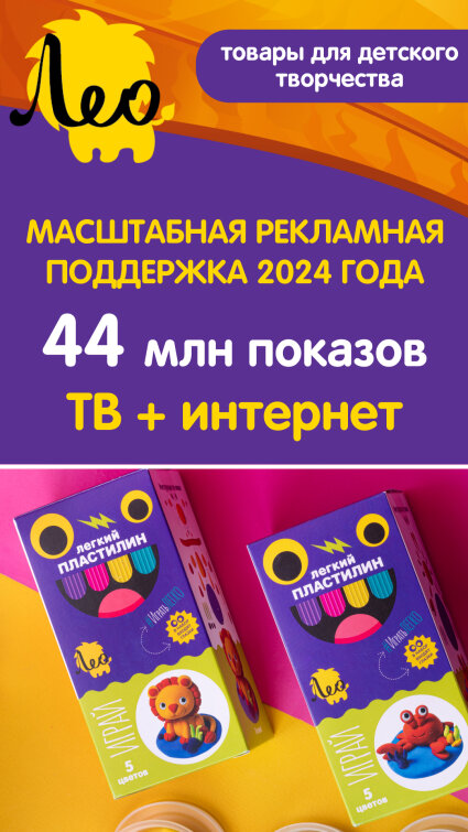 44 000 000 зрителей. Рекламная кампания ТМ Лео 2024 44 000 000 зрителей. Рекламная кампания ТМ Лео 2024