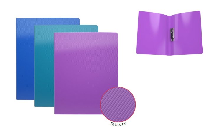 Папка с боковым зажимом GLANCE VIVID (А4) Папка с боковым зажимом GLANCE VIVID (А4)