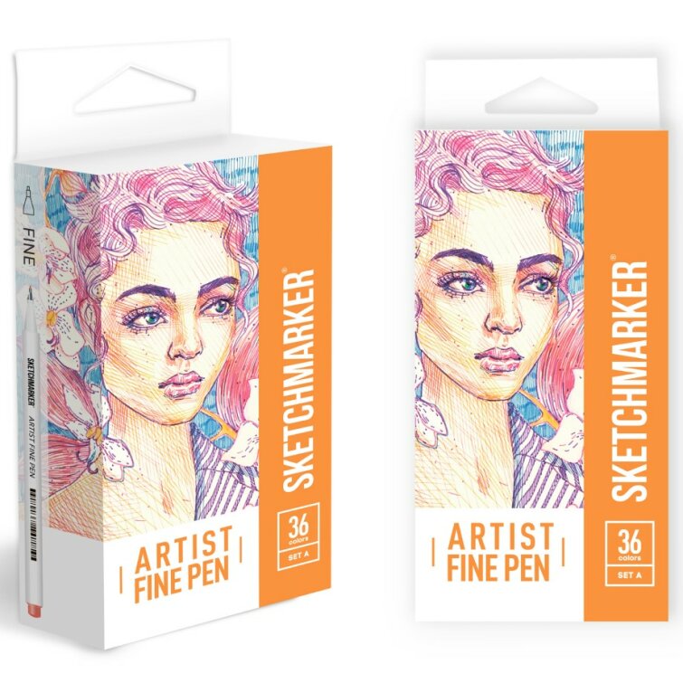 ����� ������� SKETCHMARKER Artist Fine Pen 36 Basic Set A