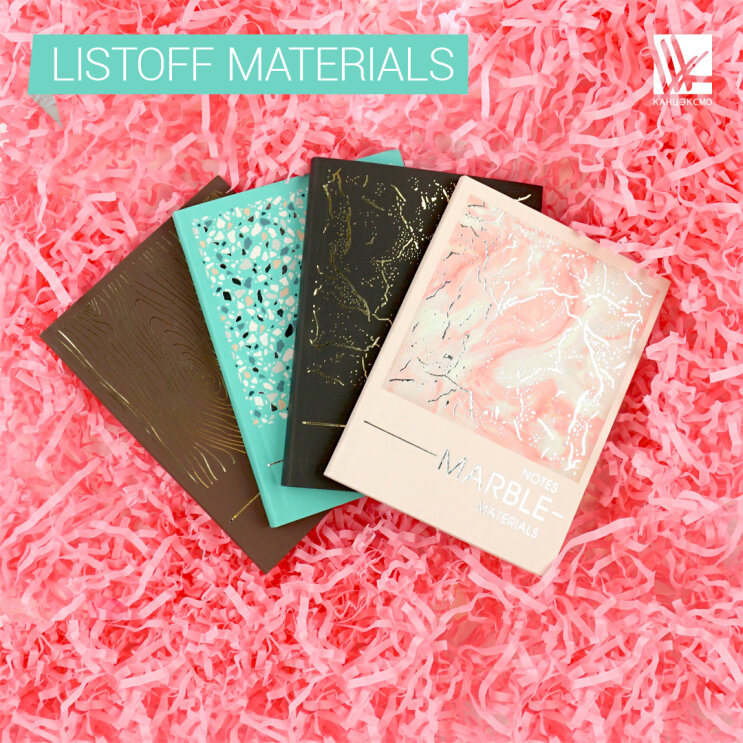 Серия блокнотов «MATERIALS» Серия блокнотов «MATERIALS»