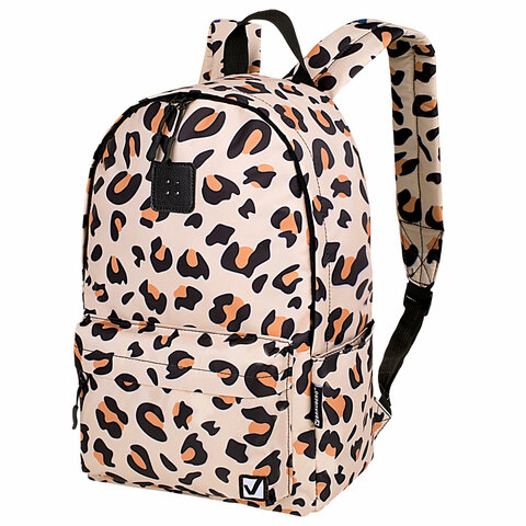 Рюкзак BRAUBERG POSITIVE универсальный, карман-антивор, ″Wild spots″ Рюкзак BRAUBERG POSITIVE универсальный, карман-антивор, ″Wild spots″