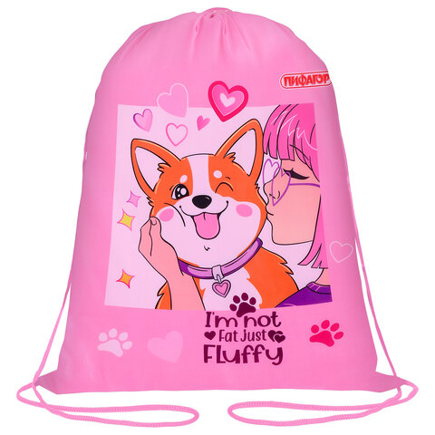Мешок для обуви ПИФАГОР ″Fluffy akita″ Мешок для обуви ПИФАГОР ″Fluffy akita″