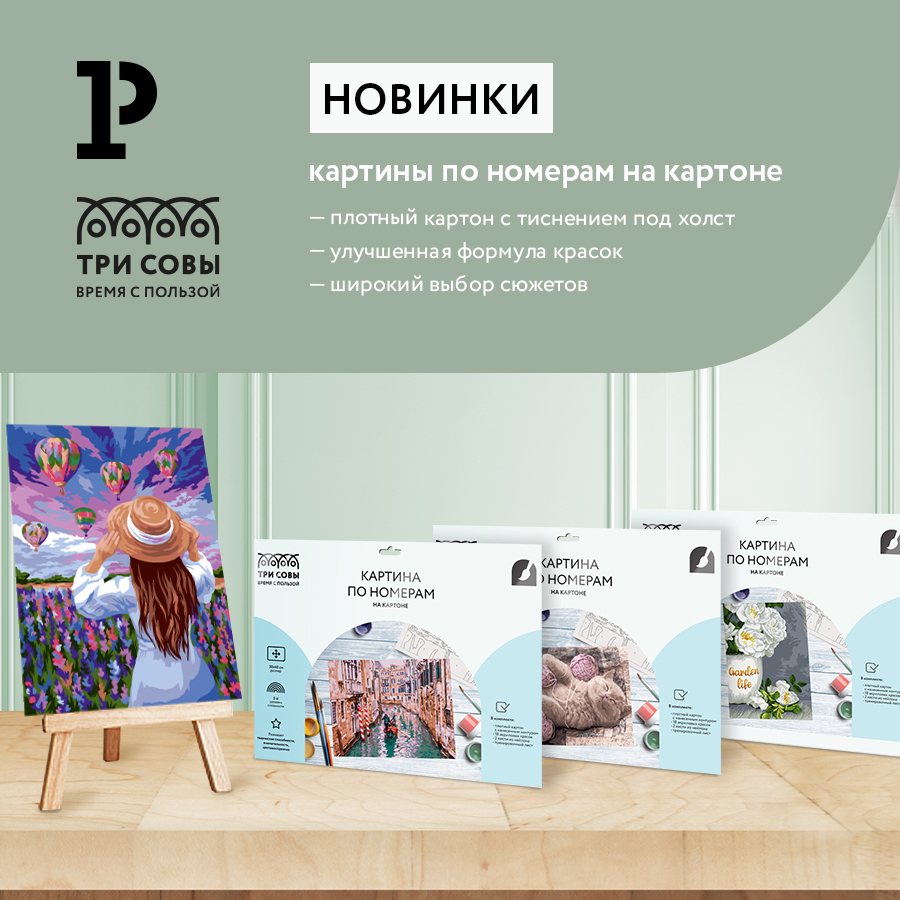 Картины по номерам «ТРИ СОВЫ»: рисуйте всё, что захотите Картины по номерам «ТРИ СОВЫ»: рисуйте всё, что захотите