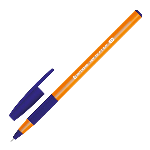 Ручка шариковая с грипом BRAUBERG ″i-STICK POINT ORANGE″ Ручка шариковая с грипом BRAUBERG ″i-STICK POINT ORANGE″