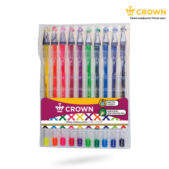 Гелевые ручки Crown – пиши комфортно, рисуй ярко! Гелевые ручки Crown – пиши комфортно, рисуй ярко!