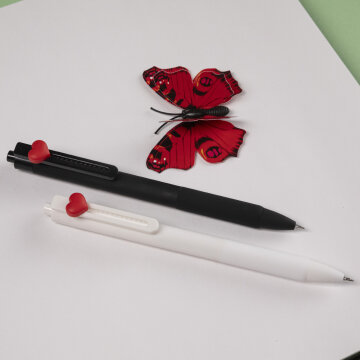 «Дуалы». Автоматические гелевые ручки от Hatber: сердечный инь ян «Дуалы». Автоматические гелевые ручки от Hatber: сердечный инь ян